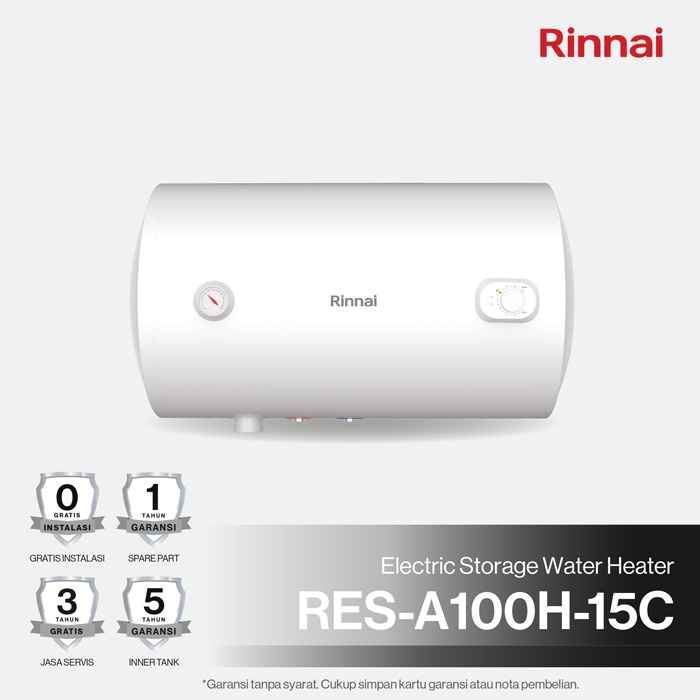 Rinnai Water Heater Listrik 100 Liter - RES-A100H-15C